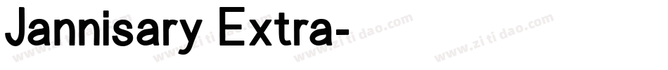 Jannisary Extra字体转换